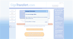 Desktop Screenshot of gigatransfert.com