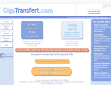 Tablet Screenshot of gigatransfert.com